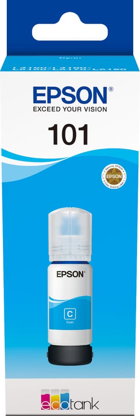 Epson 101 Cyan - Bouteille d'encre Epson EcoTank d'origine (C13T03V24A) — image 3