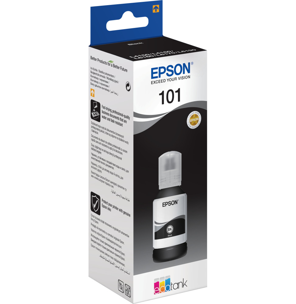 Epson 101 Noir - Bouteille d'encre Epson EcoTank d'origine