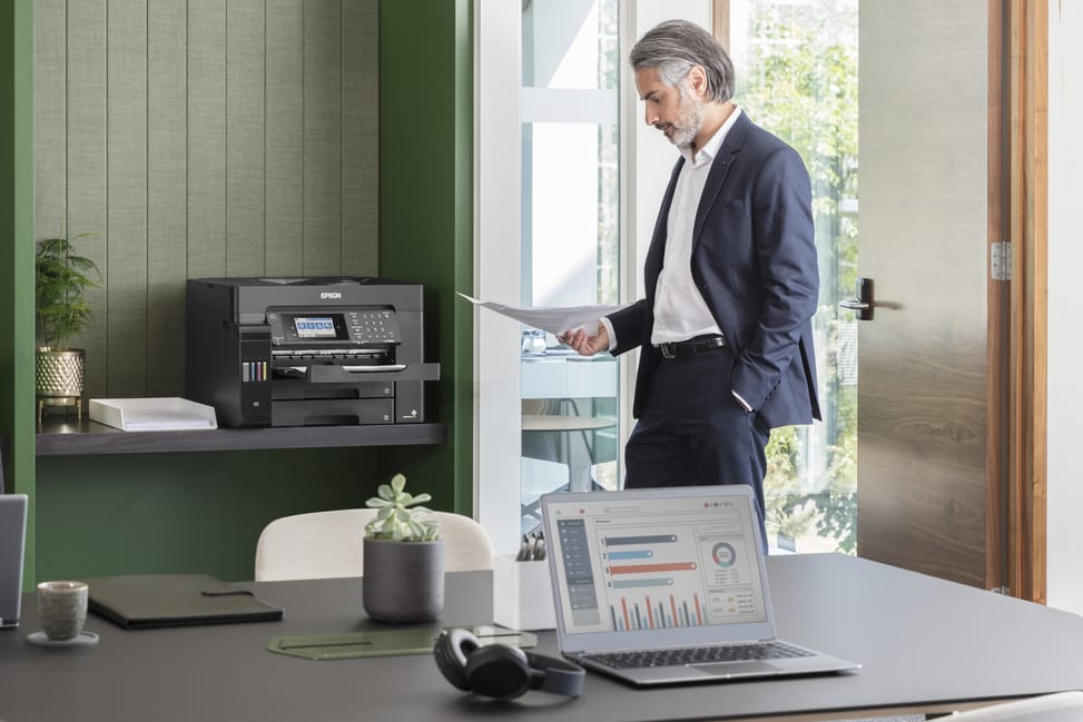 طابعة A3+ متعددة الوظائف بخزانات حبر قابلة للتعبئة Epson EcoTank L15160 (C11CH71403) — صورة 6