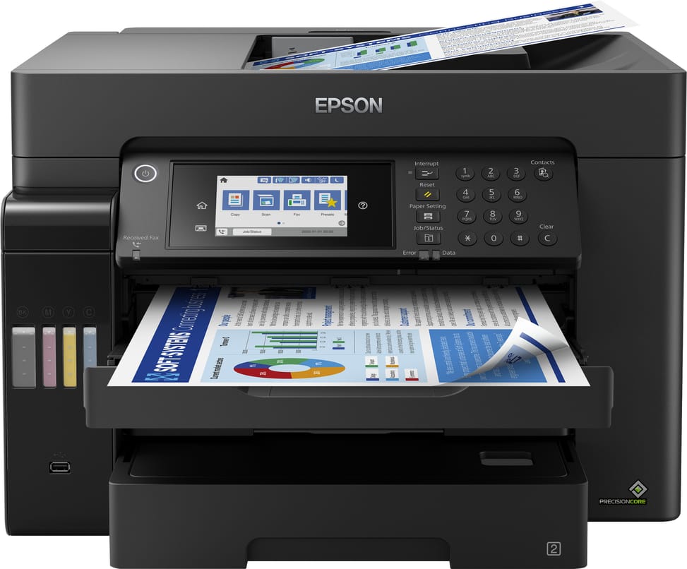 طابعة A3+ متعددة الوظائف بخزانات حبر قابلة للتعبئة Epson EcoTank L15160 (C11CH71403) — صورة 2
