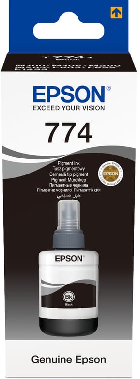 Epson 774 BK (T7741) Noir - Bouteille d'encre Epson d'origine (C13T77414A) — image 2