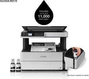 طابعة متعددة الوظائف بخزانات حبر قابلة لإعادة التعبئة Epson EcoTank M2170 (C11CH43403)