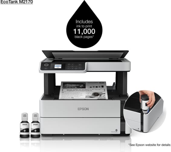 Epson EcoTank M2170 Refillable Ink Tank Multifunction Printer (C11CH43403)
