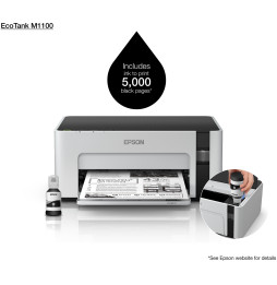Imprimante Monochrome Epson EcoTank M1100 à réservoir rechargeable  (C11CG95404)