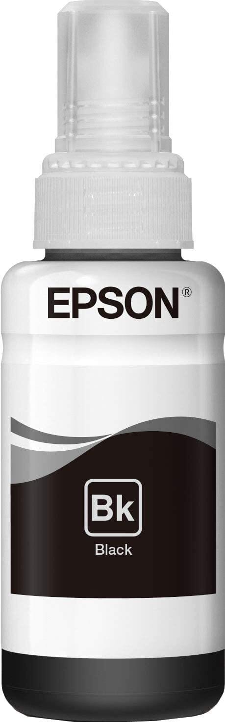 Epson 664 BK (T6641) Noir - Bouteille d'encre Epson d'origine (C13T66414A)