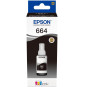 Epson 664 BK (T6641) Noir - Bouteille d'encre Epson d'origine (C13T66414A)