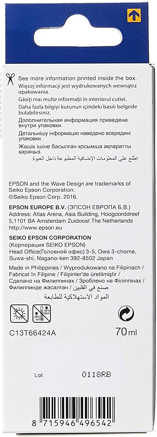 Epson 664 C (T6642) Cyan - Original Epson Ink Bottle (C13T66424A) — image 2