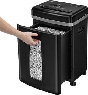 Destructeur Fellowes 450M — Sécurité P-5 · 22 L · 9 feuilles/passage — image 3