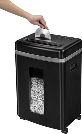 Destructeur Fellowes 450M — Sécurité P-5 · 22 L · 9 feuilles/passage — image 4