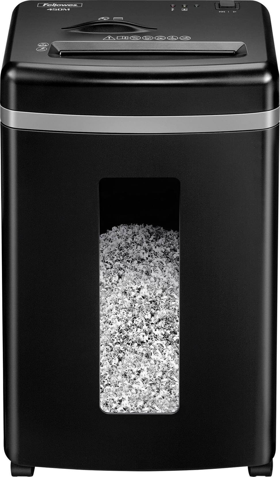 آلة تمزيق الورق Fellowes 450M — أمان P-5 · 22 L · 9 ورقات/تمريرة — صورة 1