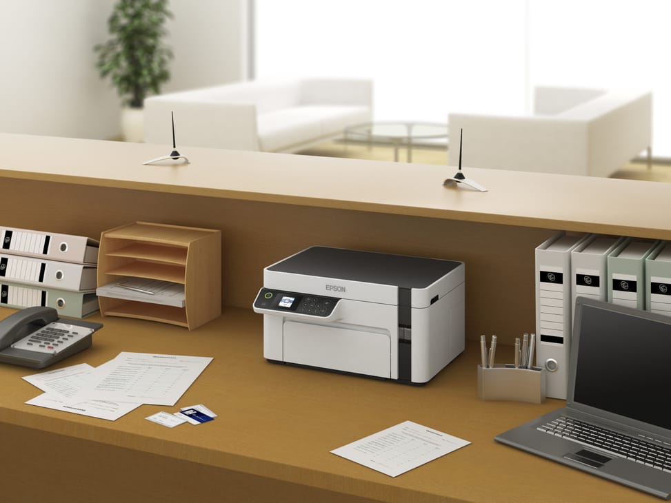 طابعة متعددة الوظائف أحادية اللون بخزانات حبر قابلة للتعبئة Epson EcoTank M2120 (C11CJ18403) — صورة 9
