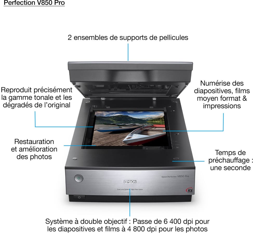 ماسح ضوئي Epson Perfection V850 Pro لمسح الصور والأفلام (B11B224401) — صورة 18