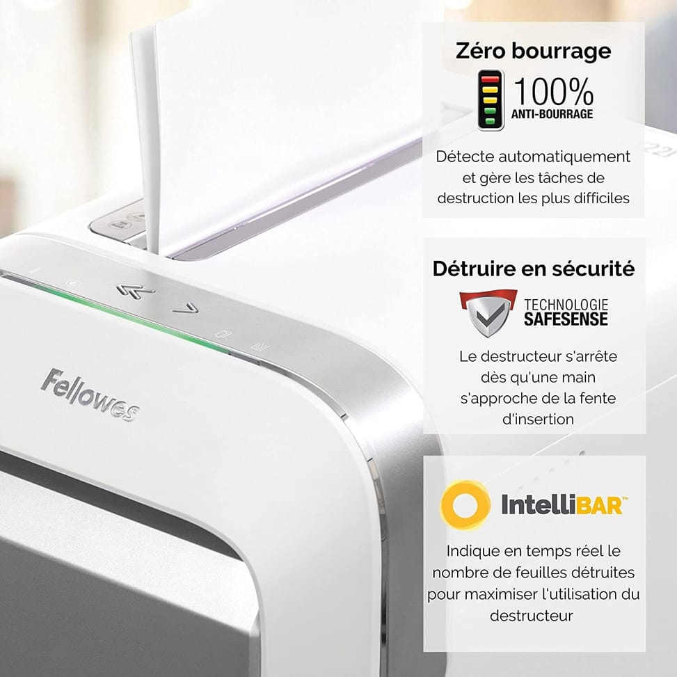 Destructeur Fellowes Powershred® LX221 microparticules (5050501)