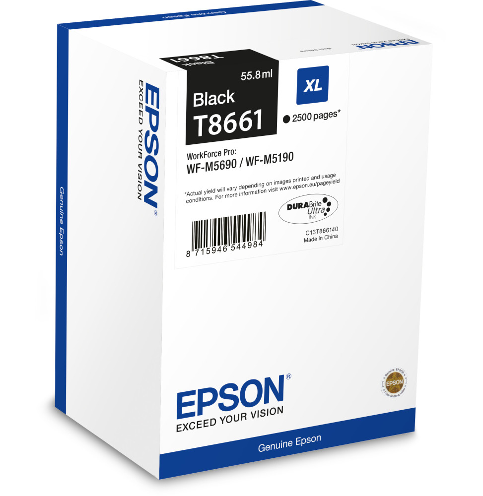 Epson T8661 Noir XL - Cartouche d'encre DURABrite™ Ultra (C13T866140)