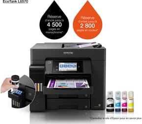 طابعة متعددة الوظائف بخزانات حبر قابلة للتعبئة Epson EcoTank L6570 (C11CJ29403)
