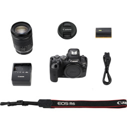 Appareil photo hybride Canon EOS R6 + objectif RF 24-105mm F4-7.1 IS STM (4082C023AA)