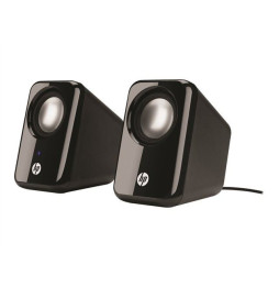 Hauts-parleurs HP Multimedia - stéréo 2.0 - 2 Watts - Jack 3,5 mm et USB