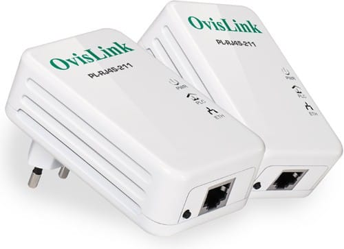 Ovislink PL-DUO211 - Pack de 2 adaptateurs CPL 200 Mbps — image 1