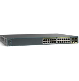 Switch administrable Cisco Catalyst 2960 - 24 ports 10/100 PoE + 2 T/SFP LAN Lite Image