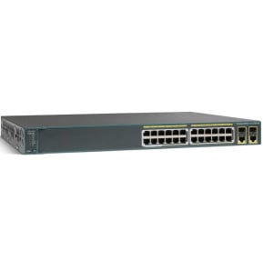 Switch administrable Cisco Catalyst 2960 - 24 ports 10/100 PoE + 2 T/SFP LAN Lite Image