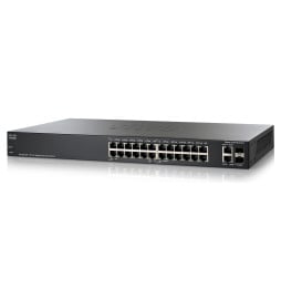 Switch administrable Cisco Small Business SG 200-26P - 24 ports 10/100/1000 Mbps PoE + 2 ports Gigabit/SFP