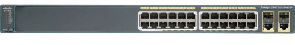 Switch administrable Cisco Catalyst 2960-24PC-L - 24 Ports 10/100 PoE + 2 ports Gigabit 10/100/1000 + LAN Base Image — image 1