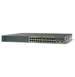 Switch administrable Cisco Catalyst 2960-24LT-L - 24 ports 10/100 dont 8 PoE + 2 ports Gigabit 10/100/1000 + LAN Base Image