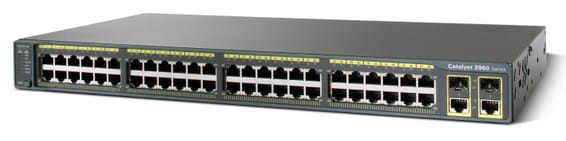 Switch administrable Cisco Catalyst 2960 - 48 ports 10/100 + 2 T/SFP + LAN Base Image