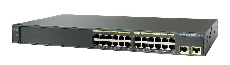 Cisco Catalyst 2960 Managed Switch - 24 x 10/100 Ports + 2 x 10/100/1000 Ports + LAN Base Image — image 1