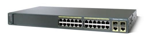 جهاز Switch مُدار Cisco Catalyst 2960 - 24 منفذ 10/100 + 2 Gigabit/SFP + LAN Base Image — صورة 1