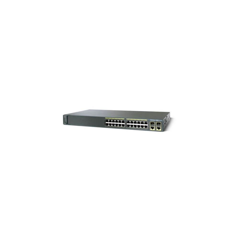 Switch administrable Cisco Catalyst 2960 - 24 ports 10/100 + 2 Gigabit/SFP + LAN Base Image