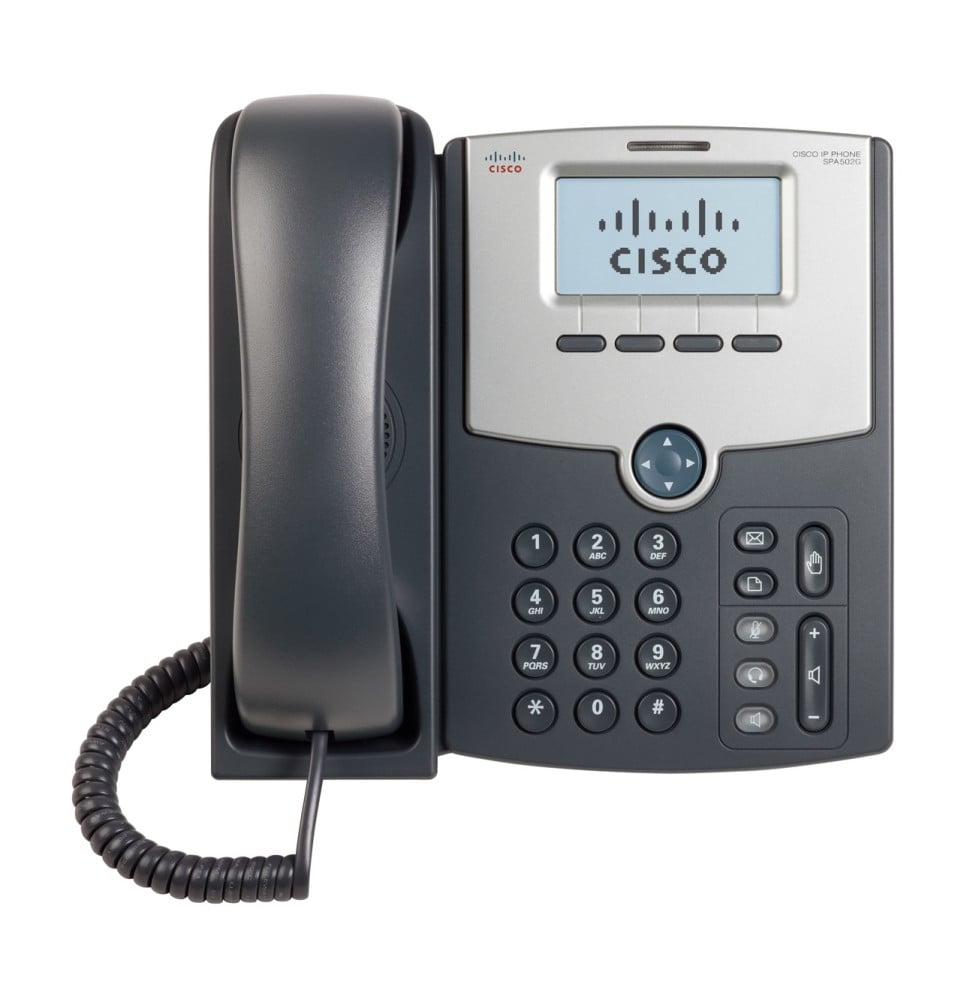 Téléphone VoIP Cisco Small Business PRO SPA502G avec Écran LCD - PoE 1 ligne 
