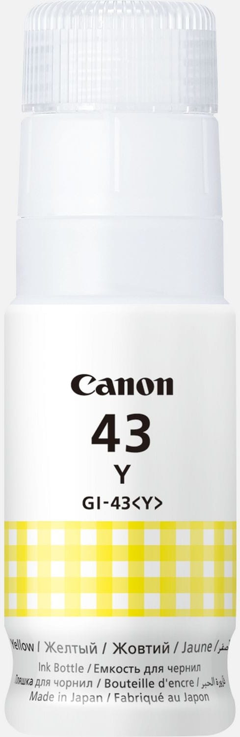 Canon GI-43Y Jaune - Bouteille d'encre Canon d'origine (4689C001AA)