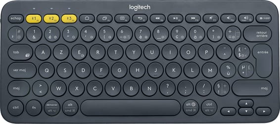 Clavier Bluetooth Multidispositif LOGITECH K380 Français (AZERTY) (920-007568)
