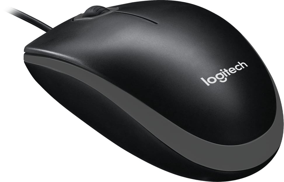 فأرة سلكية Logitech Mouse B100 (910-003357) — صورة 1