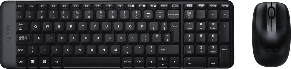 طقم لوحة مفاتيح وفأرة لاسلكي Logitech MK220 - AZERTY (920-008318) — صورة 1
