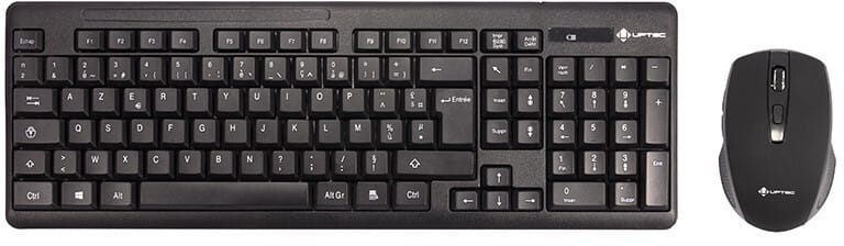 Pack Clavier/Souris UPTEC sans fil USB (4111147)