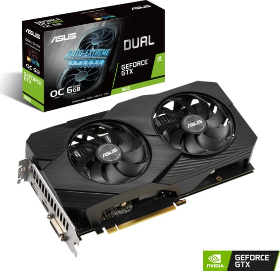 Carte graphique ASUS Dual GeForce® GTX 1660 SUPER™ OC Edition (90YV0DS3-M0NA00)