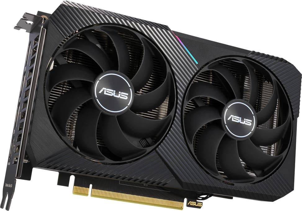 Carte Graphique ASUS Dual GeForce RTX™ 3060 V2 OC Edition (90YV0GB2-M0NA10)