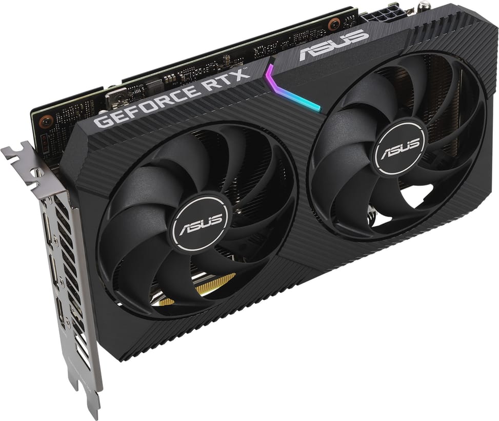 Carte Graphique ASUS Dual GeForce RTX™ 3060 V2 OC Edition (90YV0GB2-M0NA10)
