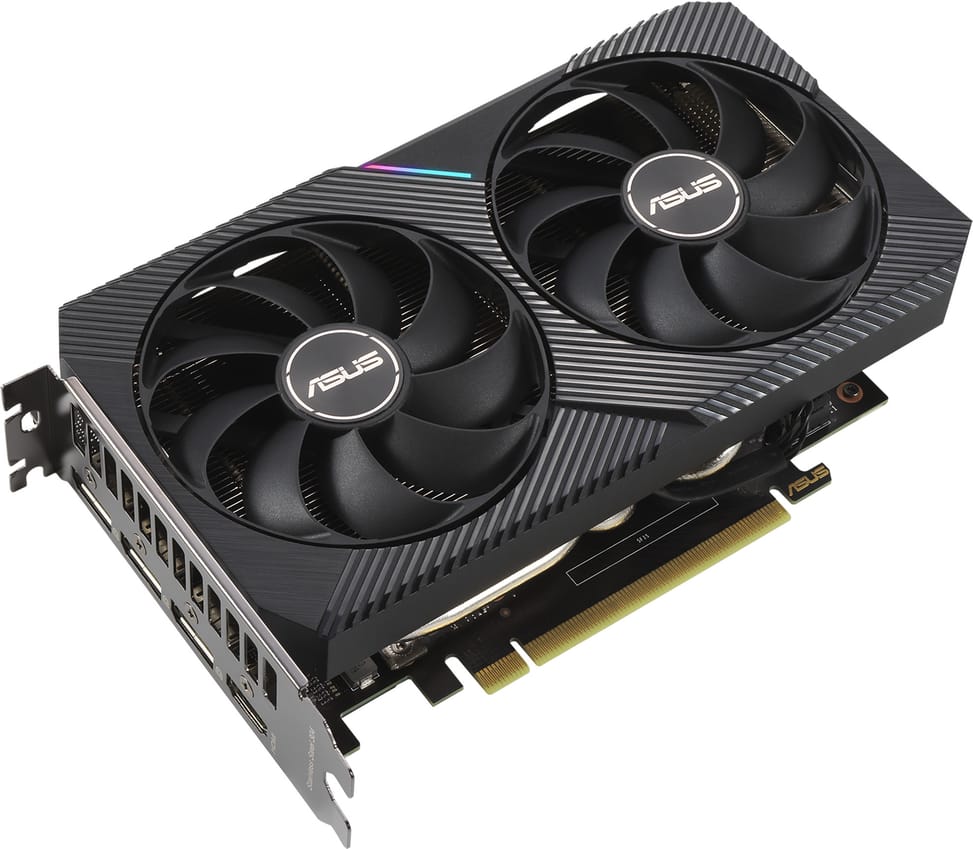 Carte Graphique ASUS Dual GeForce RTX™ 3060 V2 OC Edition (90YV0GB2-M0NA10)