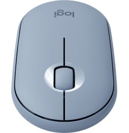 Souris sans fil Logitech Pebble M350 Bleu gris (910-005719)
