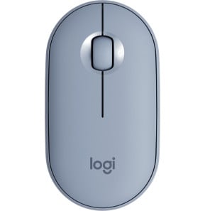 Souris sans fil Logitech Pebble M350 Bleu gris (910-005719)