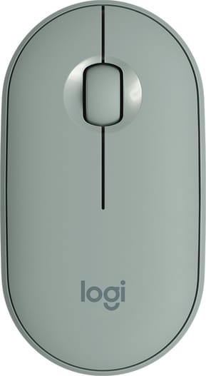 Souris sans fil Bluetooth Logitech Pebble M350 Eucalyptus (910-005720)