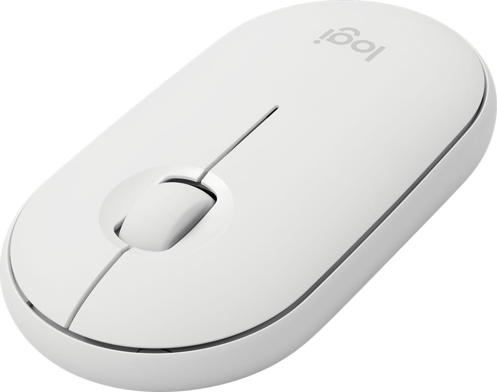 Souris sans fil Logitech Pebble M350 Blanc cassé (910-005716)