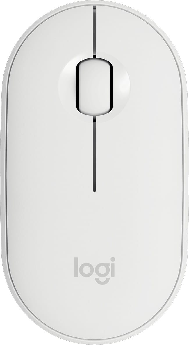 فأرة لاسلكية Bluetooth Logitech Pebble M350 أبيض مصفر (910-005716) — صورة 1