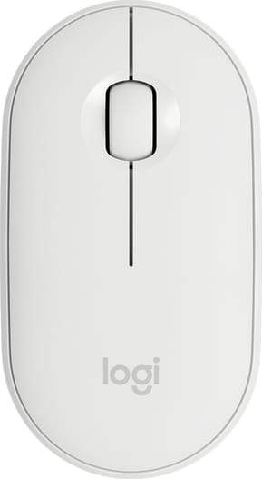 Souris sans fil Bluetooth Logitech Pebble M350 Blanc cassé (910-005716)