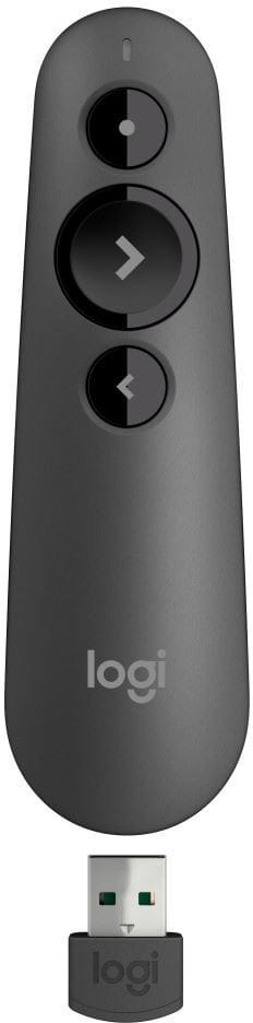 Logitech Wireless Presenter R500 Graphite - Télécommande de présentation