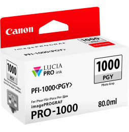 Canon PFI-1000PGY Gris Photo - Cartouche d'encre Canon d'origine (0553C001AA)