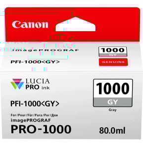 Canon PFI-1000 GY Gris Photo - Cartouche d'encre Canon d'origine (0552C001AA)